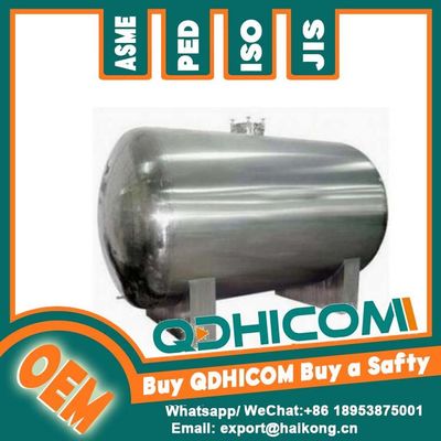 Quality  Clean Air Supply Horizontal Receiver Tank Stainless Steel Medical Gas Receiver Tank factory