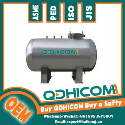 Quality  Custom Air Receiver Tank / Portable Air Storage Tank with Pressure Gauge & Safety Valve factory