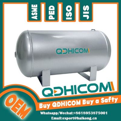 Quality  Horizontal Compressed Air Receiver Tank Stainless Steel For Outdoor Installations factory