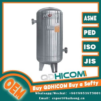 Hygienic Flow Vertical Stainless Steel Air Tank For Food Processing CE ISO Standards