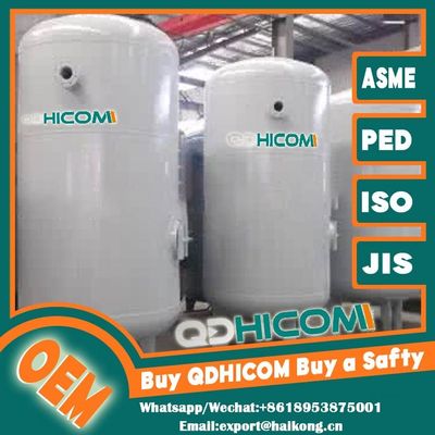 Air Supply Buffer Vertical Compressed Air Tank Welded Steel For Production Lines