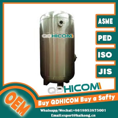Pressure Control Vertical Air Receiver Tank Laboratory Stainless Steel Compressor Tank