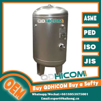 Ultra Hygienic Vertical Air Receiver Tank Compressed Stainless Steel For Dairy Plant