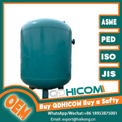 Vertical Compressed Air Storage Tank Carbon Steel JIS & PED Compliant
