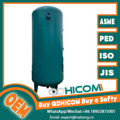 Vertical Compressor Air Receiver Tank Carbon Steel Coated 2.5m3 Capacity