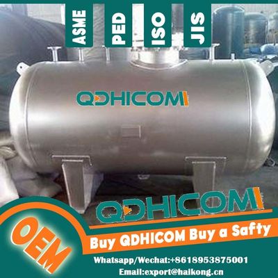 SS304 Horizontal Air Tank For Pharmaceutical Production Sterile Process Support