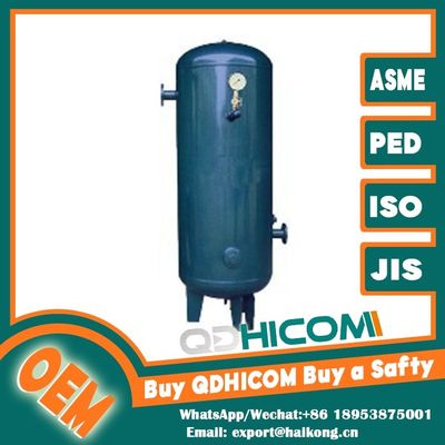 Vertical Air Receiver Tank / Corrosion Resistant Air Storage Tank with ASME Certification
