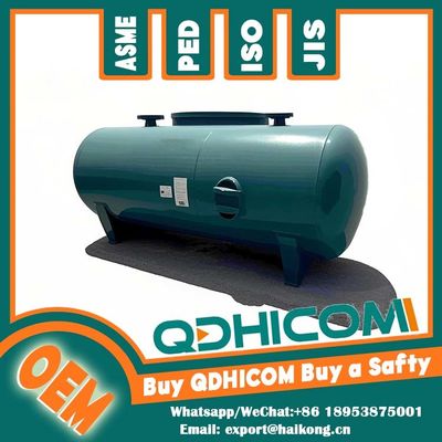 Pressure Stability Industrial Horizontal Air Receiver Tank Carbon Steel 0.8Mpa