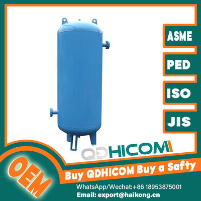 Vertical High Pressure Receiver Tank Carbon Steel Compressed Air Storage Tank