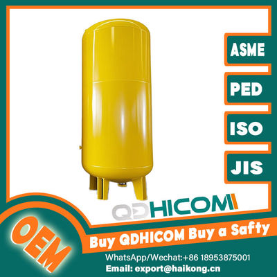 Anti Corrosion Steel Compressor Air Receiver Tank Vertical Compressed Air Tank