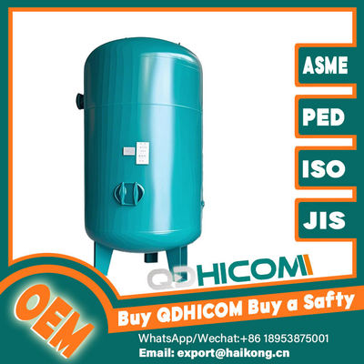 Carbon Steel Vertical Receiver Tank 0.6m3 Capacity Air Compressor Buffer Tank