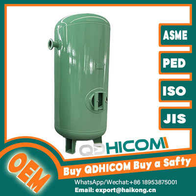 Flow Control Vertical Compressed Air Receiver Tank Spray Coated For Tooling Systems