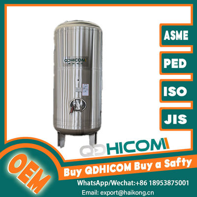 Vertical Receiver Tank Stainless Steel Compressed Air Buffer Tank For Electronics Assembly