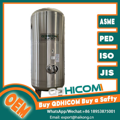 Mirror Finish SS Vertical Air Receiver Tank Anti Corrosion For Hygiene Sensitive Industries