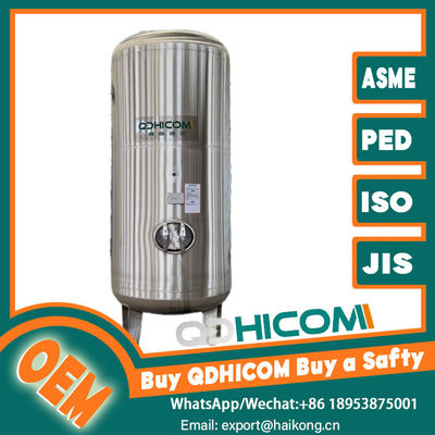 Laboratory Compact Stainless Steel Air Receiver Tank Vertical Compressed Air Surge Tank
