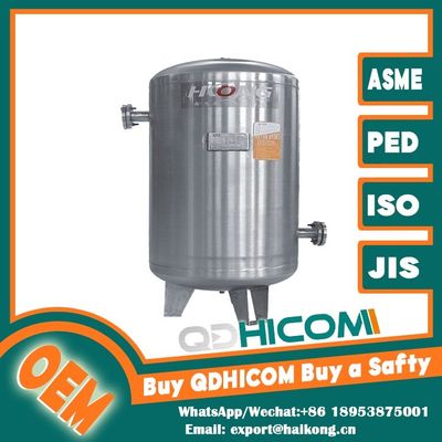 Smooth Internal Finish Vertical Stainless Steel Air Tank For Sterile Applications
