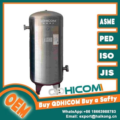 Smooth Flow Vertical Compressed Air Tank Polished Stainless Steel For Sterile Applications