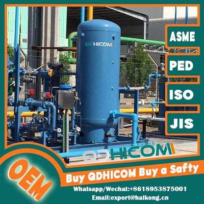 Carbon Steel Large Compressed Air Tank Air Regulation Vertical Receiver Tank Sandblasting