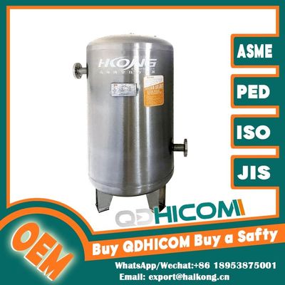 Stainless Steel Vertical Air Receiver Tank Contamination Free For Biotech CE Compliant