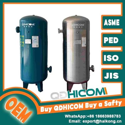 Vertical Compressed Air Receiver Tank Sandblasting Thick Wall Steel For Machinery Rooms