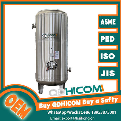 1Mpa Stainless Steel Compressor Air Receiver Tank Vertical For Oil Free Air Systems